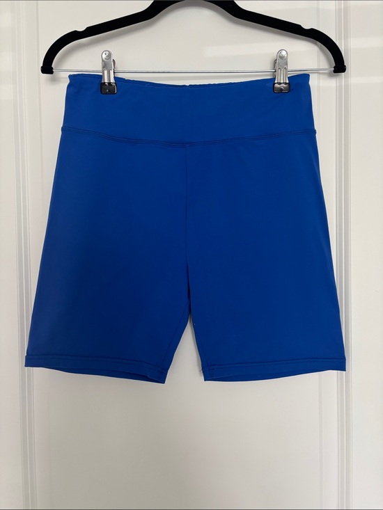 Pants - Women’s High-Rise Athletic Shorts - Blue